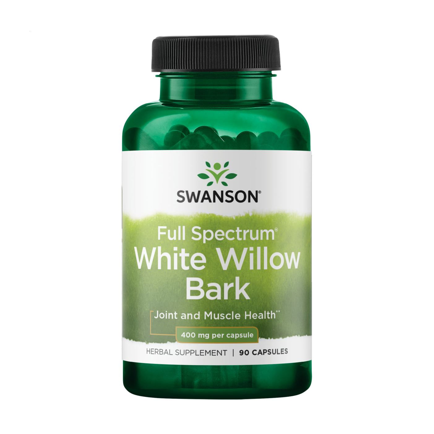 Кора білої верби Swanson Full Spectrum White Willow Bark 400 мг, 90 капсул