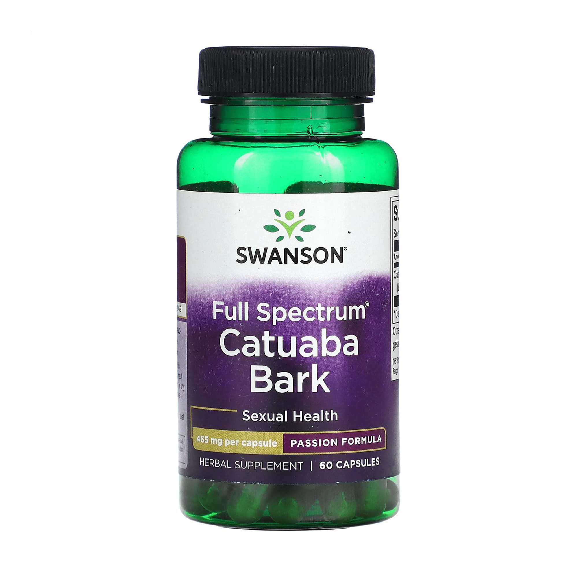 Кора катуаба Swanson Full Spectrum Catuaba Bark 465 мг, 60 капсул